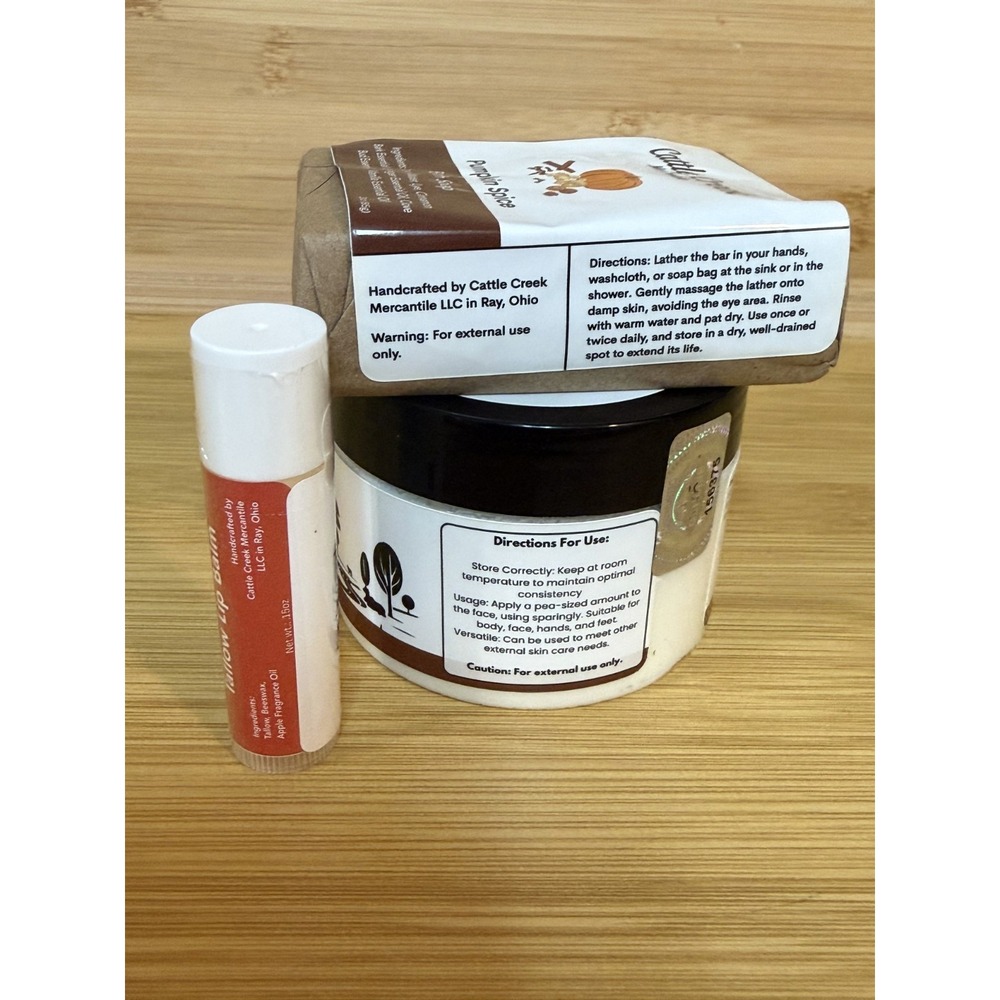 Cattle Creek Mercantile Whipped Tallow Body Butter 4oz, Pumpkin Spice & Apple - Picture 5 of 5